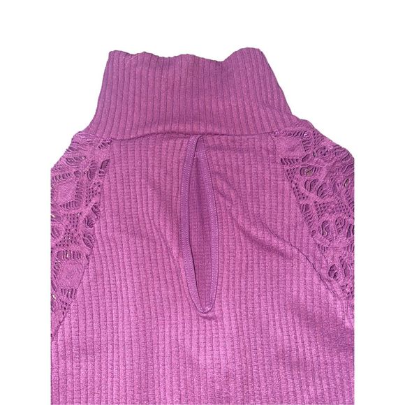 New Free People Intimates Mock Neck Top M/L - Picture 7 of 9